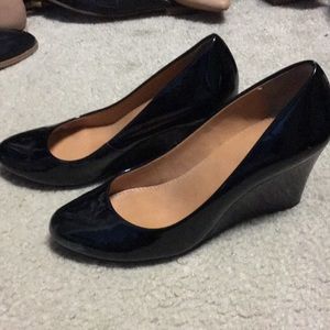 Patent leather wedges!
